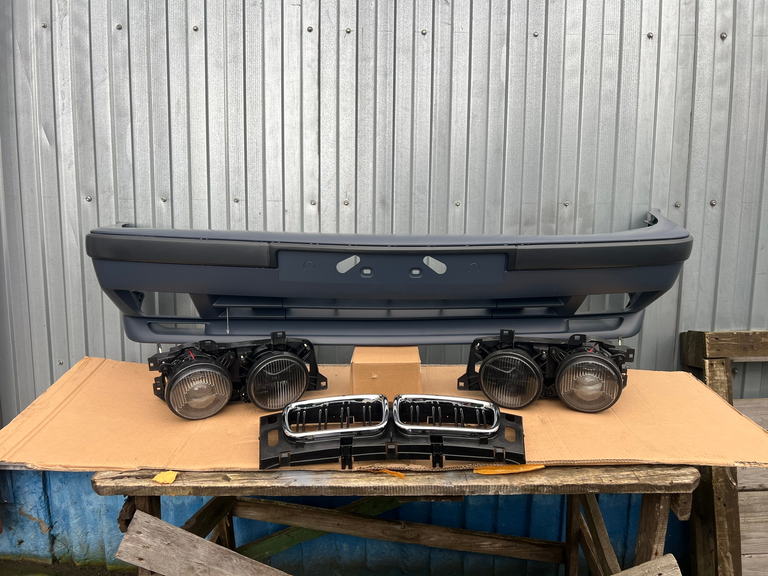 М тех бампер+фары е34